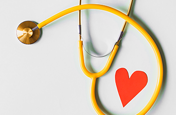 doctor's stethoscope with heart shape