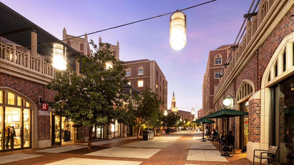 Shops in the USC village