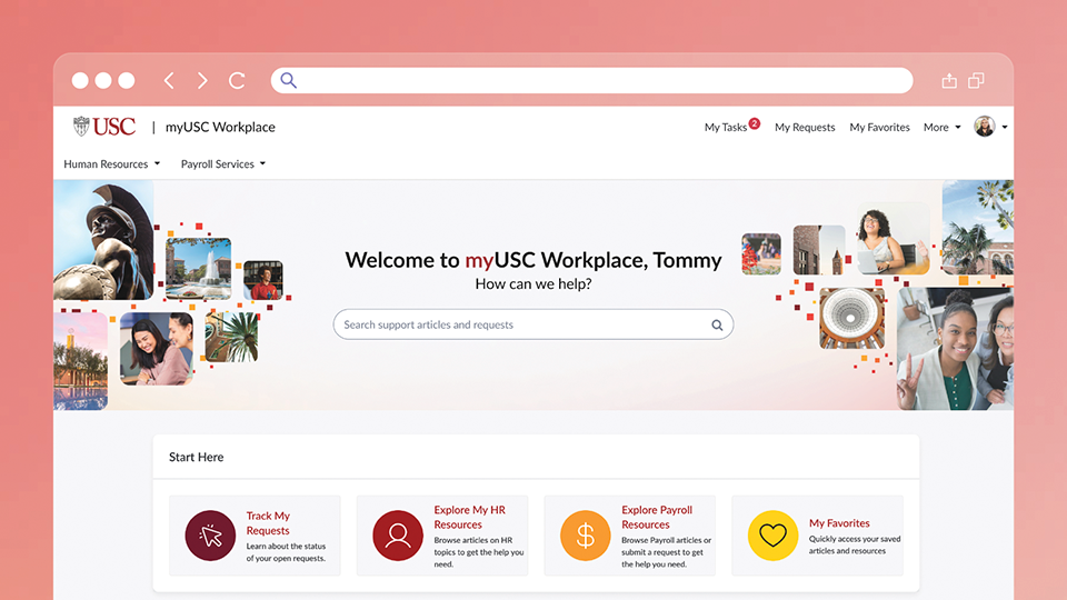 Discover myUSC Workplace for HR and Payroll Support  